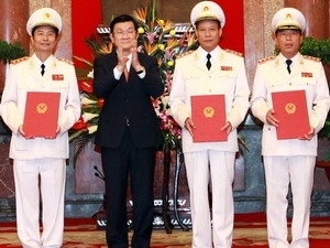 Thăng hàm Thượng tướng cho 3 Thứ trưởng Công an