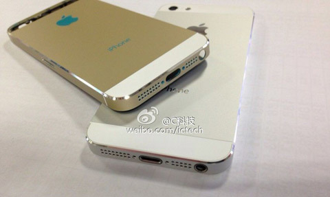 Lộ ảnh iPhone 5S màu vàng