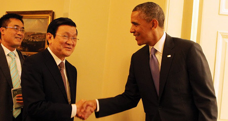Hình ảnh Chủ tịch nước ở Washington DC