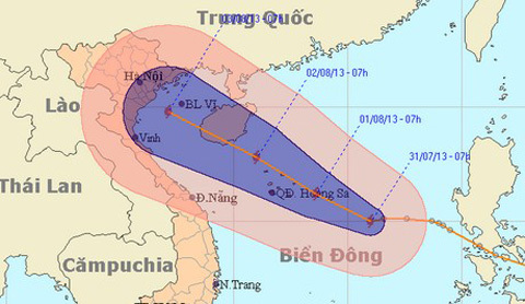 Xuất hiện bão mới trên biển Đông