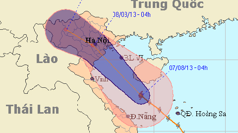 Bão di chuyển nhanh, miền Bắc sắp mưa lớn