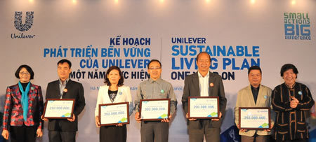 Quỹ Unilever tài trợ cho các dự án  nước sạch