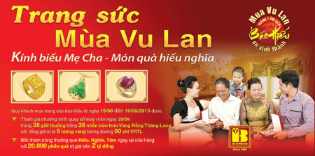 Trang sức - món quà hiếu nghĩa mùa Vu Lan