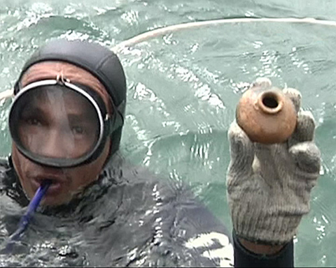 Phát hiện tàu đắm chứa nhiều cổ vật ở Quảng Nam