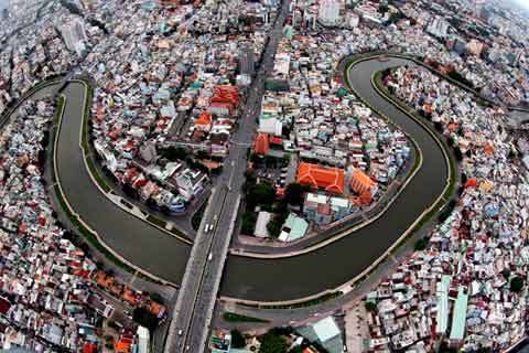 Ngắm Sài Gòn tuyệt đẹp từ không trung