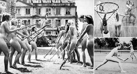 Ngắm bộ ảnh nude chơi thể thao của sinh viên Oxford