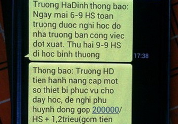 Hàng trăm học sinh nghỉ học vì tin nhắn mạo danh