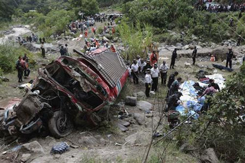 Tai nạn xe buýt thảm khốc ở Guatemala, 43 người chết