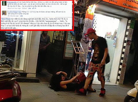 Hot girl bị đánh vì đi 