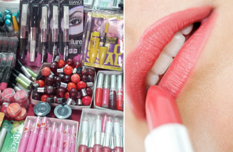 Tràn lan son môi chứa độc hại chị em nghèo