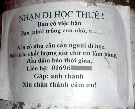 Bỏ học thật, chạy sô học thuê