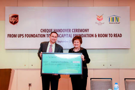 UPS Foundation tài trợ hơn 50.000 USD giúp đỡ trẻ em VN