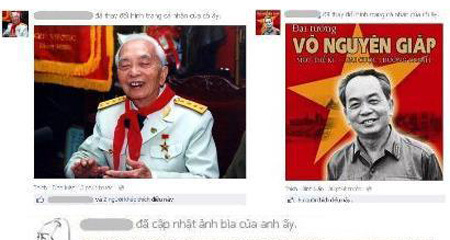 Cộng đồng mạng thức trắng tiếc thương Đại tướng