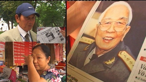 Nước mắt rơi bên sạp báo