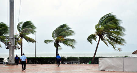 Bão số 11: Gió cấp 10 quét vào đất liền