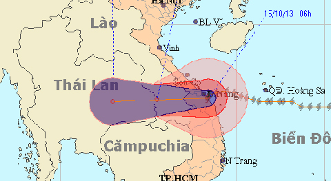 bão số 11, tâm bão, Đà Nẵng