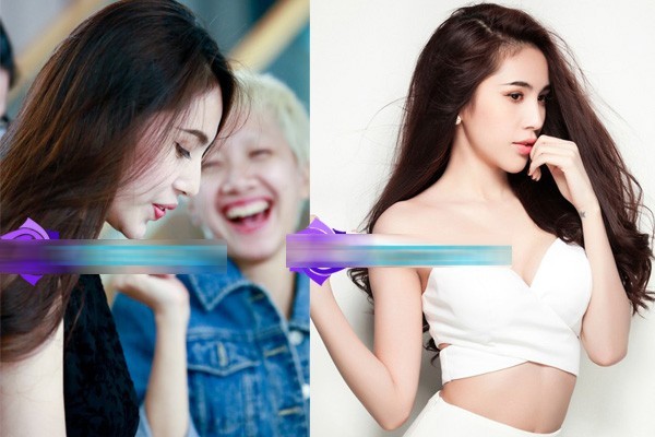 Thủy Tiên lộ dấu vết độn cằm