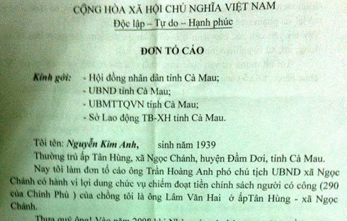 Công an vào cuộc vụ phó chủ tịch xã 'ăn' tiền chính sách