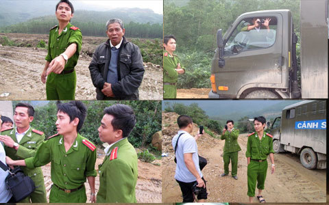 Thiếu úy công an nặc mùi rượu, thóa mạ nhà báo