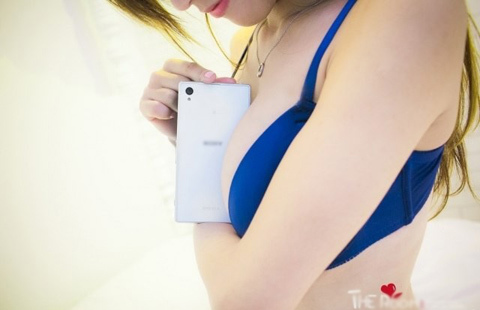 hotgirl, smartphone