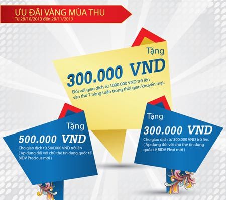 BIDV tặng tiền cho khách hàng năng mua sắm