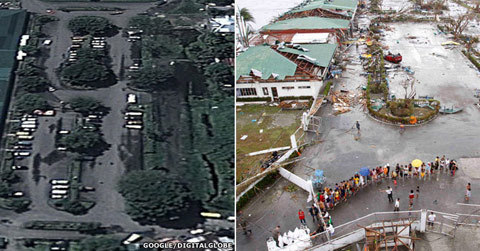 Những hình ảnh trước và sau siêu bão Haiyan