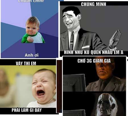 Dân mạng chế ảnh hài về cước 3G tăng giá