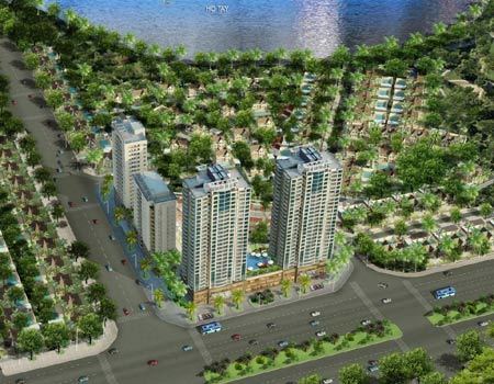 Căn hộ chung cư bờ Hồ Tây, giá khởi điểm 24,8 triệu đồng/m2