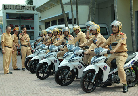 Dàn xe Yamaha thiết kế riêng cho CSGT Việt Nam