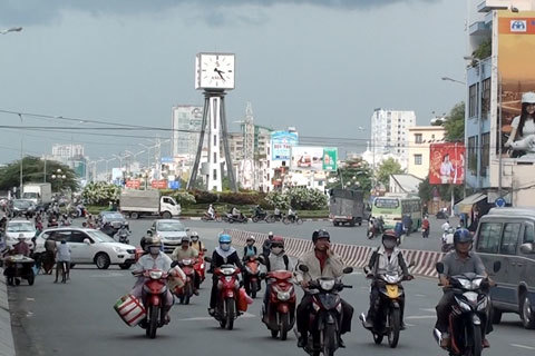 Cận cảnh đường Võ Nguyên Giáp ở TP.HCM