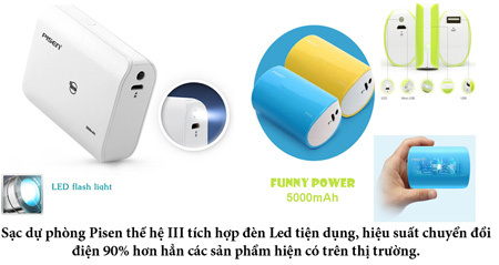 Pisen ra mắt sạc dự phòng thế hệ mới