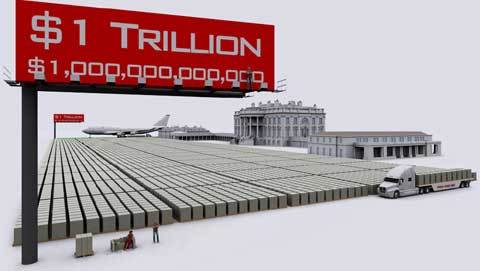 Một nghìn tỷ USD tiền mặt trông thế nào?