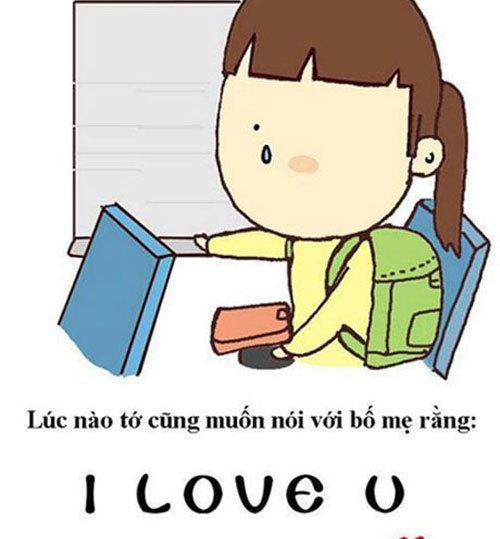 Bộ ảnh “Đừng ngại nói lời yêu ba mẹ” lay động dân mạng