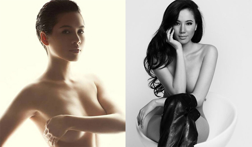 Những bộ ảnh khoe thân gây bão showbiz Việt