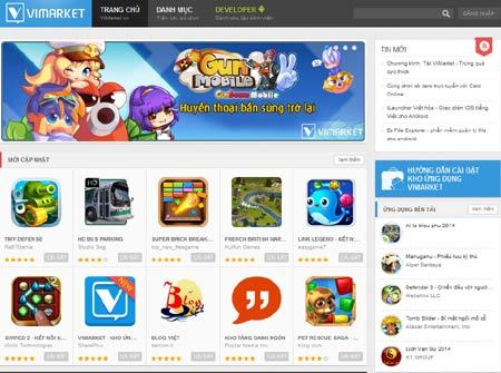 Ra mắt ‘chợ’ ứng dụng Android Vimarket 5.0