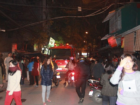 Lại cháy trong khu tập thể Nam Đồng