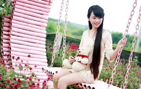 Ngắm nữ sinh tóc dài hot nhất ĐH Sư phạm