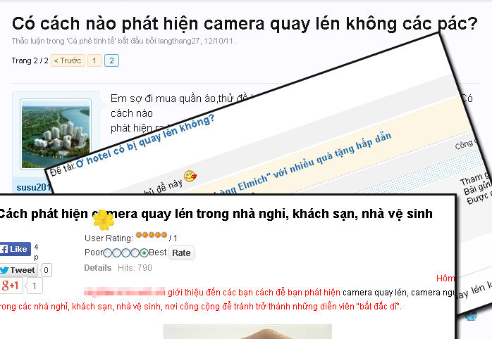 Vào nhà nghỉ bị quay lén, dân chơi hoảng sợ đối phó