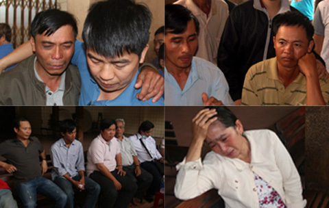 Vật vã nhận thi thể 4 sinh viên chết trong vụ nổ