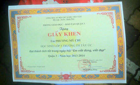 Thực hư bài viết sai chính tả của Phương Mỹ Chi