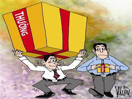 Thưởng Tết: Đỉnh tiền tỷ, đáy nhẵn túi dài ngày