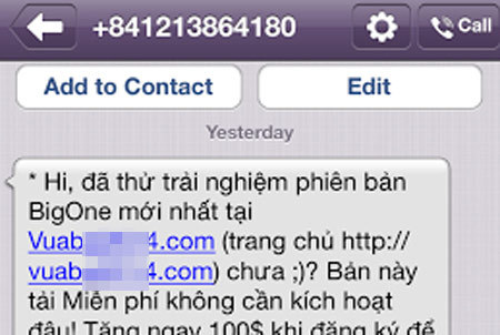 Cận Tết, tin nhắn rác hoành hành trên OTT