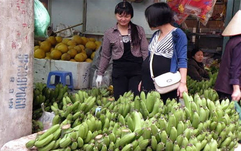 Chợ Tết: Chuối xanh hét giá gấp 10 lần