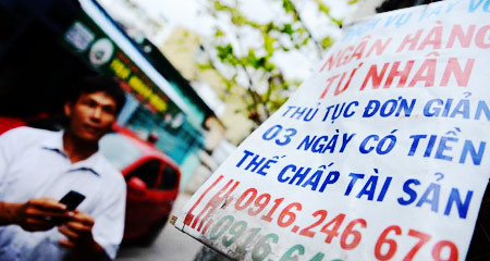 Giật nợ tín dụng đen lãi suất 300% lo Tết