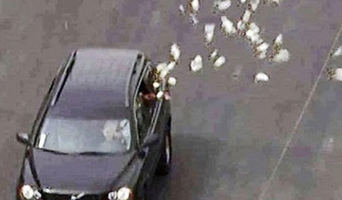 Sài Gòn: Lái xe rải tiền suốt 3 km