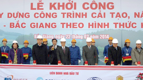 Khởi công dự án nâng cấp, mở rộng QL1 đoạn Hà Nội –Bắc Giang