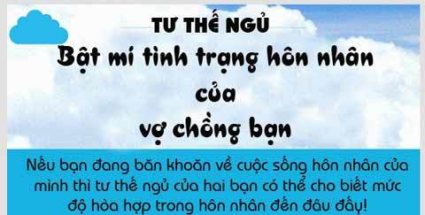 Tư thế ngủ bật mí đời sống hôn nhân của vợ chồng bạn