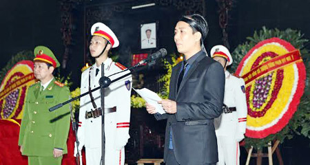 An táng thi hài Thượng tướng Phạm Quý Ngọ tại Thái Bình