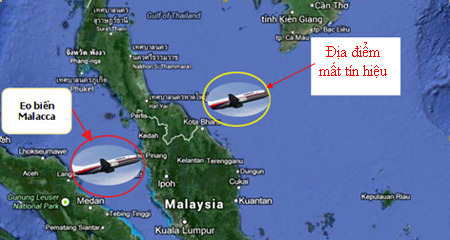 Lần ra dấu vết máy bay  Malaysia mất tích