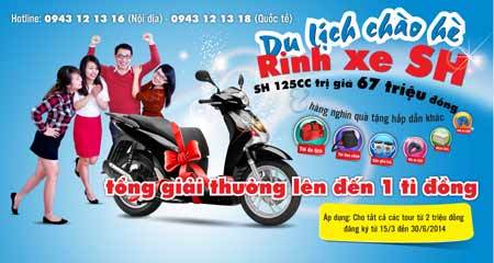 Du lịch chào hè, rinh xe SH